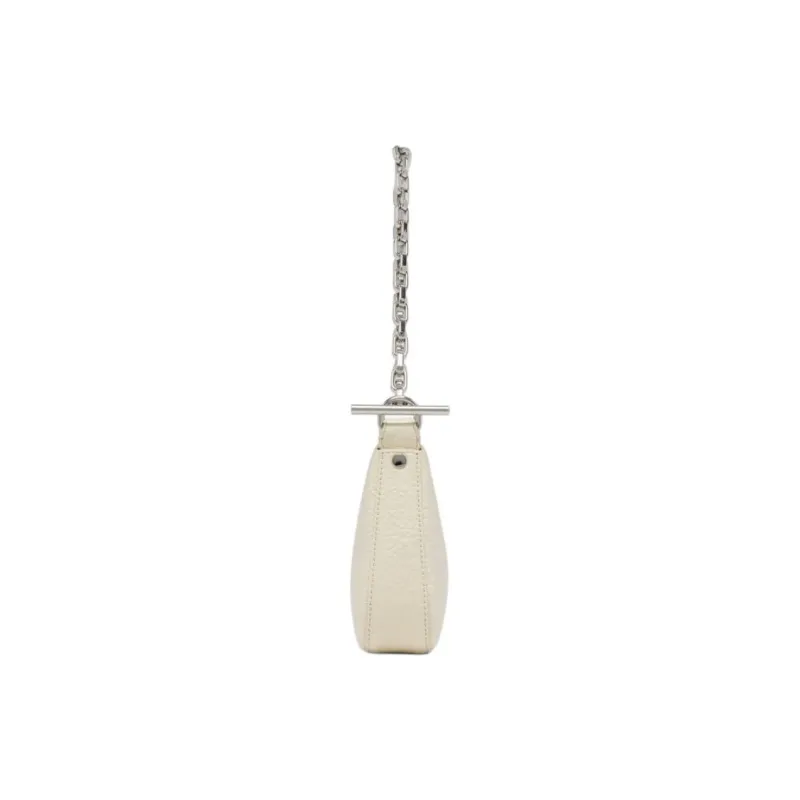 Alexander McQueen T Bar Lambskin Handbag Mini Women's Cream-1