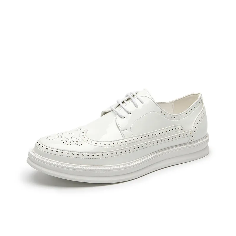 Eminu Dress Shoes Men Low Top Black/White/Dark Gray-4