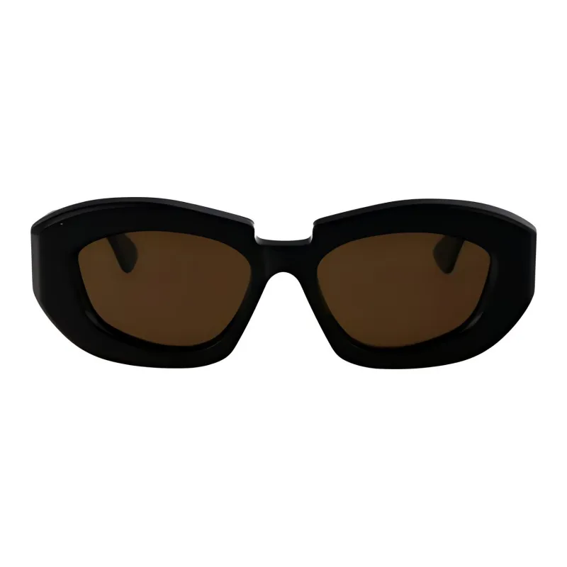 KUBORAUM Acetate Irregular Shape Sunglasses Women's Black-1