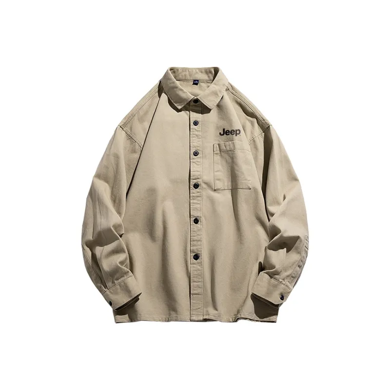 Jeep Polo Collar Long Sleeved Shirt Unisex-4
