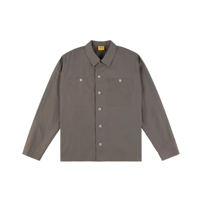 Dime MTL SS24 Shirt Unisex Dark Taupe-0