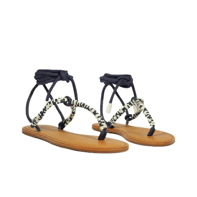 Schutz Claire One Strap Sandals Women's Blue-2