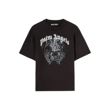 PALM ANGELS Statement Pencil Graphic Printed T Shirt