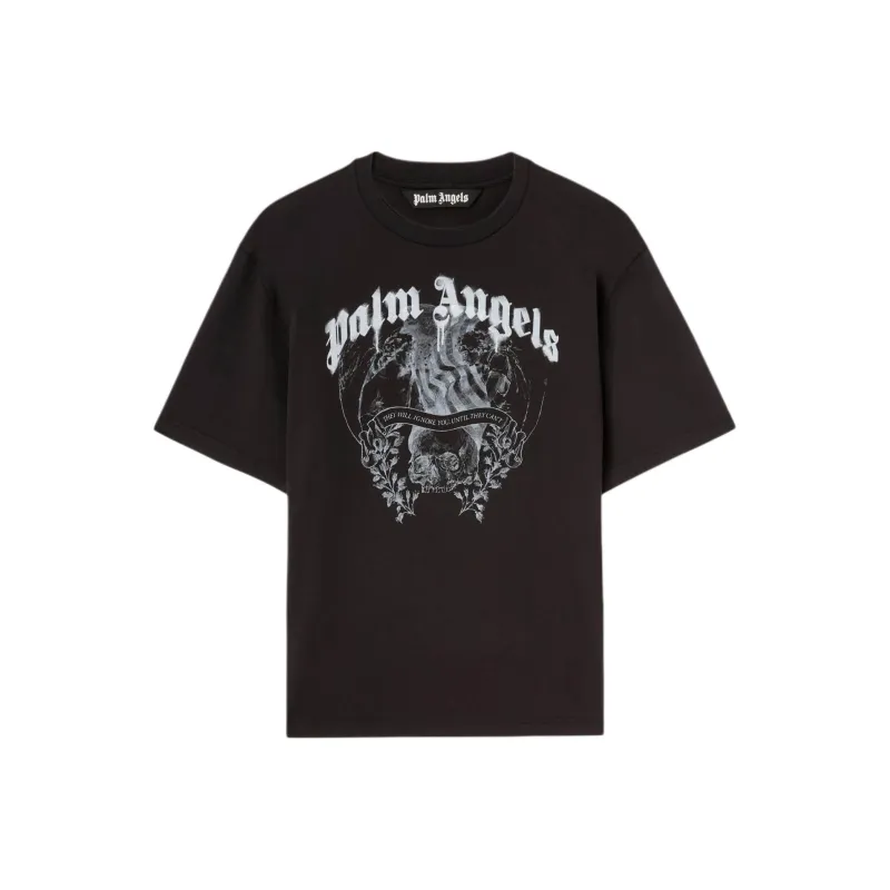 PALM ANGELS Statement Pencil Graphic Printed T Shirt-0