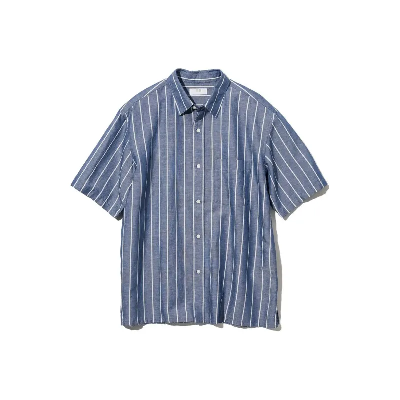 UNIQLO Shirts Men Navy Blue-0
