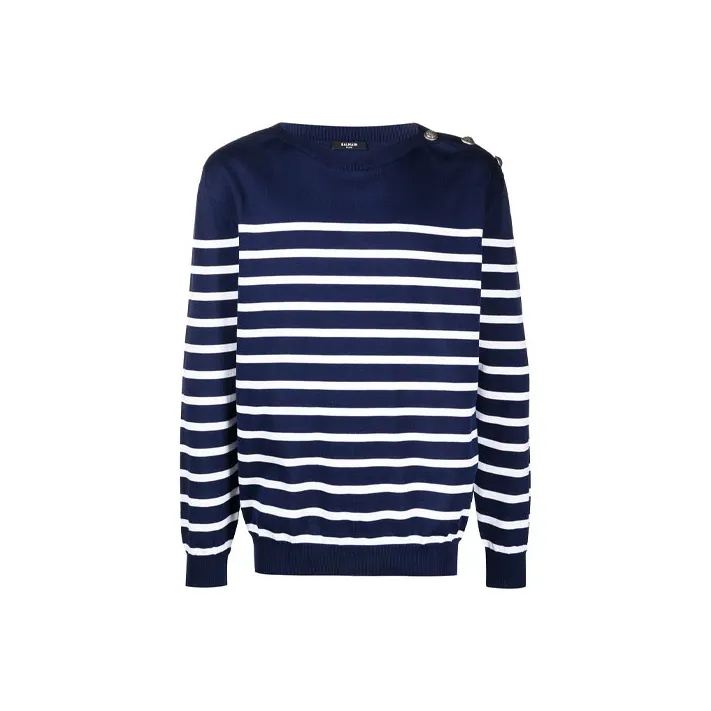BALMAIN FW21 Sweater Men's Blue-0
