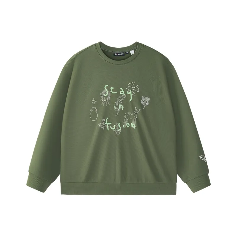 FILA FUSION Sweatshirt Unisex Crab Shell Gray-0