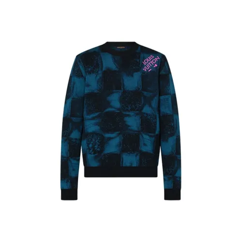 LOUIS VUITTON New Quarterly Products Of LV Sweaters Men Blue