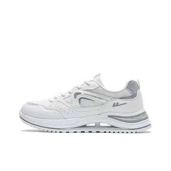 WARRIOR Ride The Wind And Waves Series Casual Shoes Men Low Top White Gray