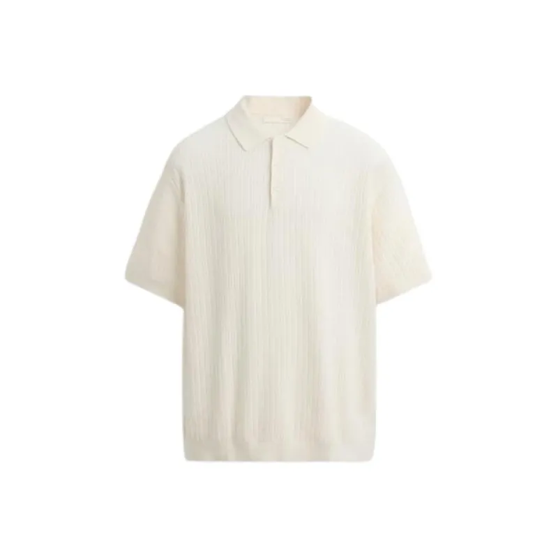 ZARA Polo Shirt Men's Frosted White-0