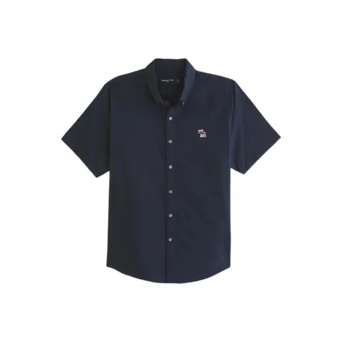 Abercrombie＆Fitch Shirt Men's Navy Blue