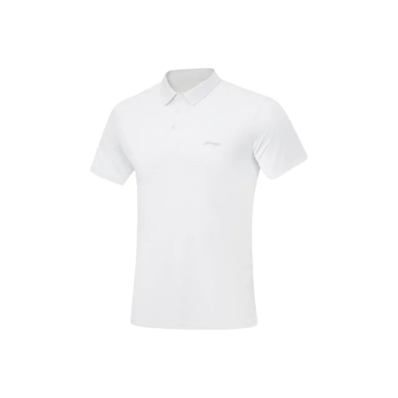 LiNing Polo Shirt Men's Standard White-0