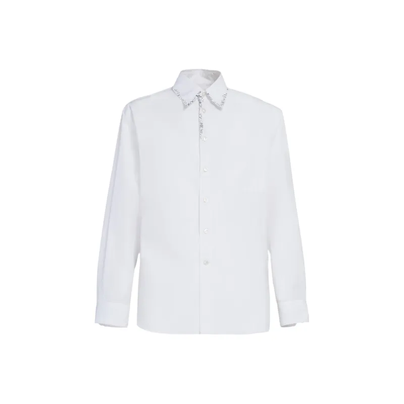 MARNI Relaxed Fit Poplin Shirt-0