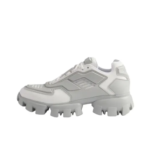 PRADA Cloudbust Thunder Low Top Chunky Sneakers Men's White Gray
