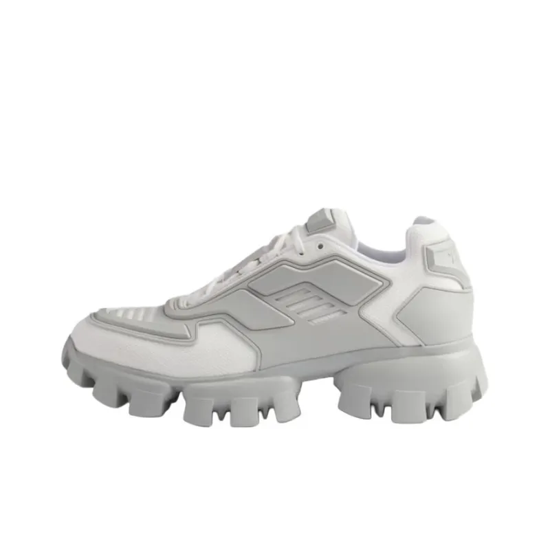 PRADA Cloudbust Thunder Low Top Chunky Sneakers Men's White Gray-0