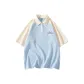 Light Blue/Beige Apricot
