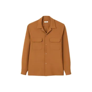 Sandro Oversized Shirt Men's Caramel