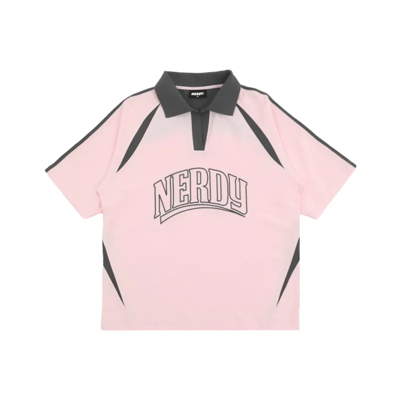NERDY SS24 Polo Shirt Unisex Light Pink-0