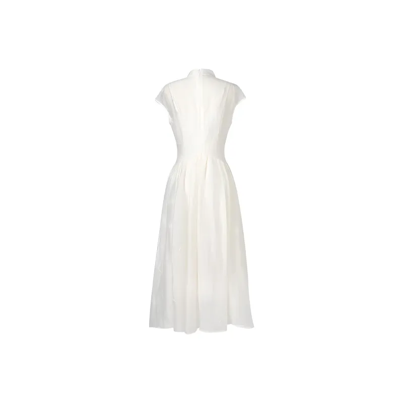 Duffy Fashion Short Sleeved Dresses Women's Apricot-1