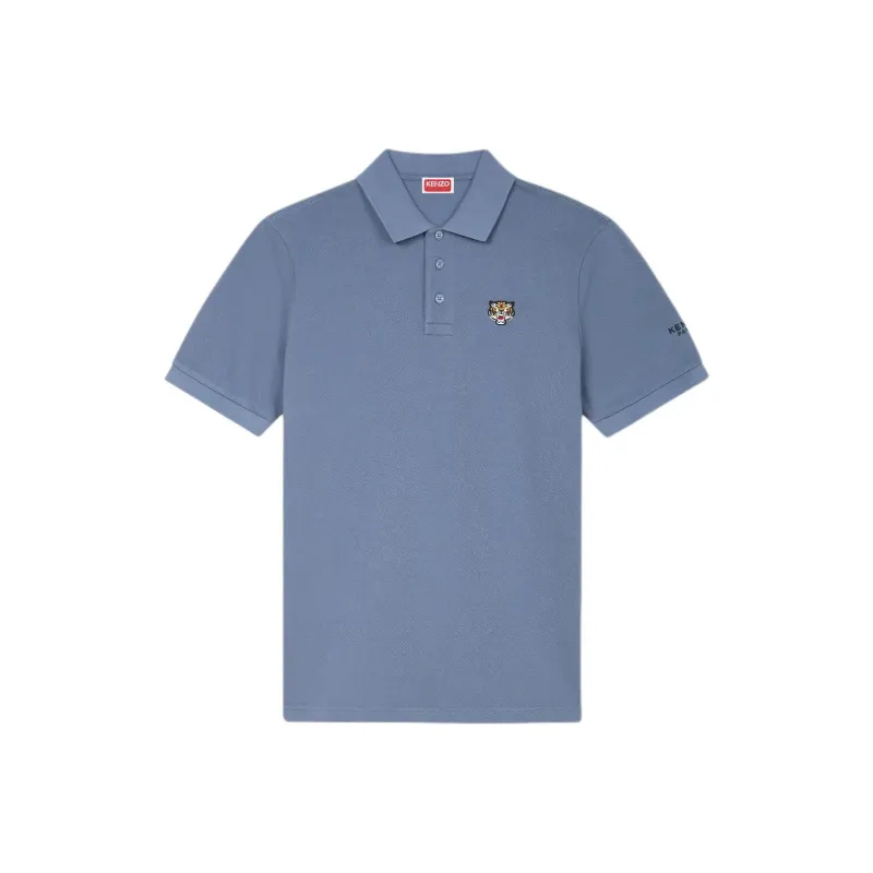 KENZO Lucky Tiger Embroidered Polo Shirt-0