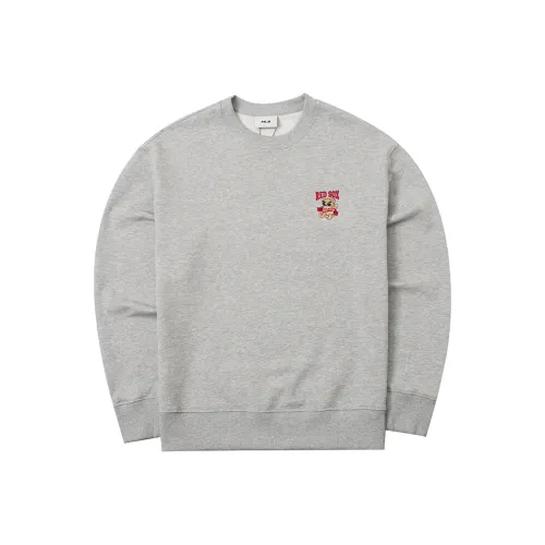 MLB Wrinkled Bear Collection Boston Red Sox Sweatshirt Men's Heather Gray