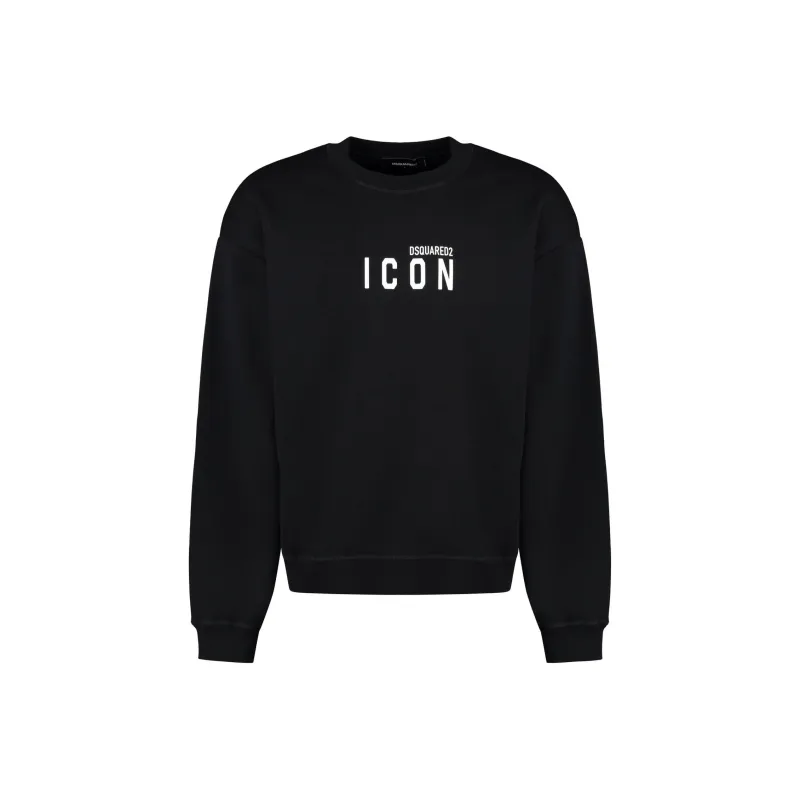 DSQUARED 2 Icon Logo Printed Crewneck Sweatshirt-0