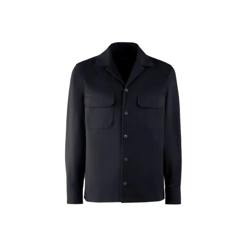 HOGAN Cotton Gabardine Overshirt-0