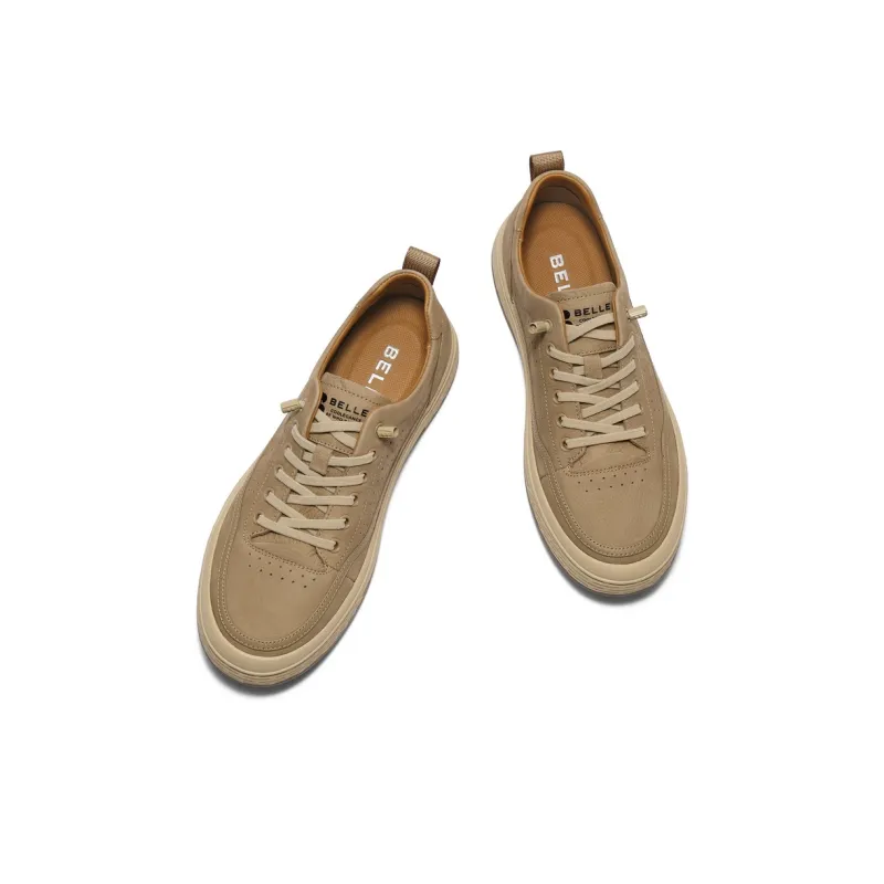 BELLE Anti Slip Wear Resistant Low Top Skateboard Shoes Men's-4