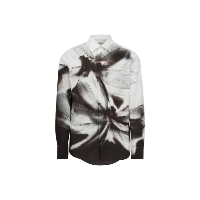 Alexander McQueen Shirt Men's Black White-0