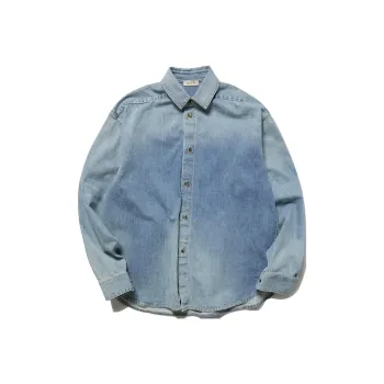 Fear Of God Mr. Porter Exclusive Distressed Denim Shirt