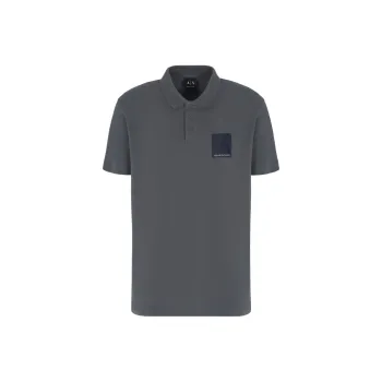 ARMANI EXCHANGEAE SS24 Polo Shirt Men's Dark Gray