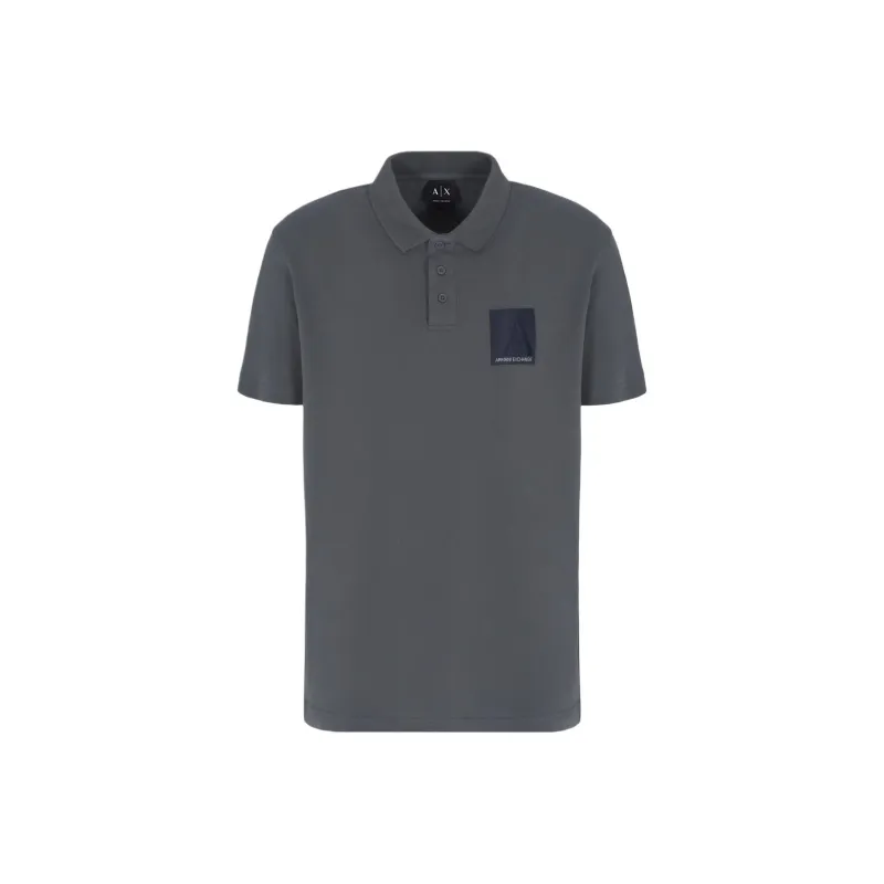 ARMANI EXCHANGEAE SS24 Polo Shirt Men's Dark Gray-0
