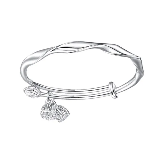CHAOHONGJI 999 Fine Silver Bangles Women's-0
