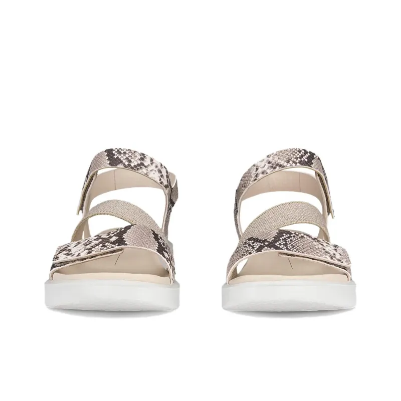 Ecco Flowt One Strap Sandals Women's Beige-3