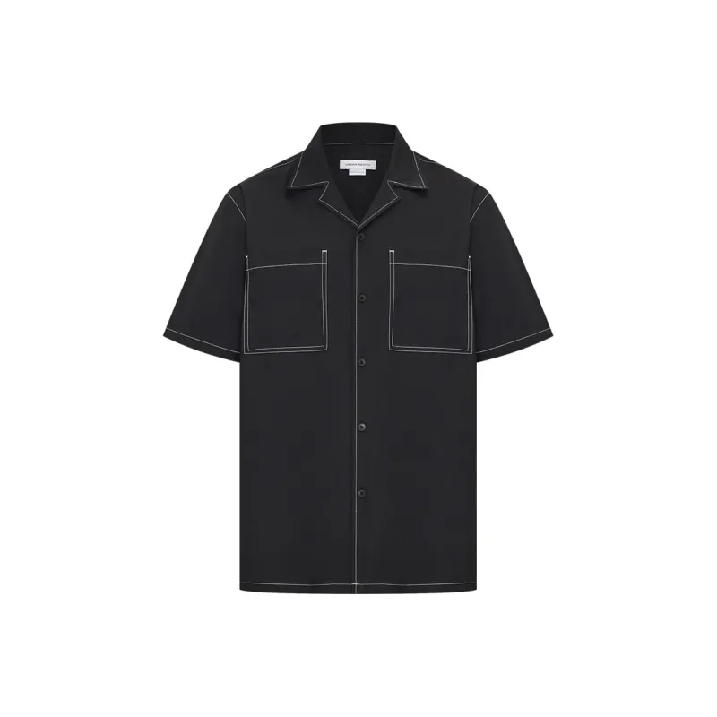 URBAN REVIVO Shirts Men Jet Black-0