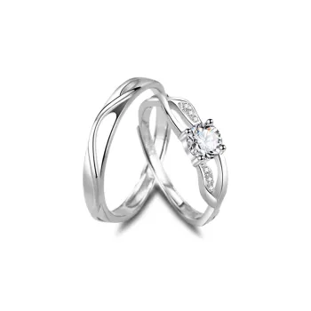 Old Fu Gold 999 Fine Silver Rings Unisex