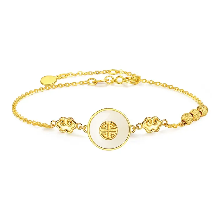 Love Jewelry Bracelets Pale Greenish White Jade Unisex-0
