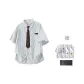 White Blue (Includes Random Print T-Shirt+Brooch)