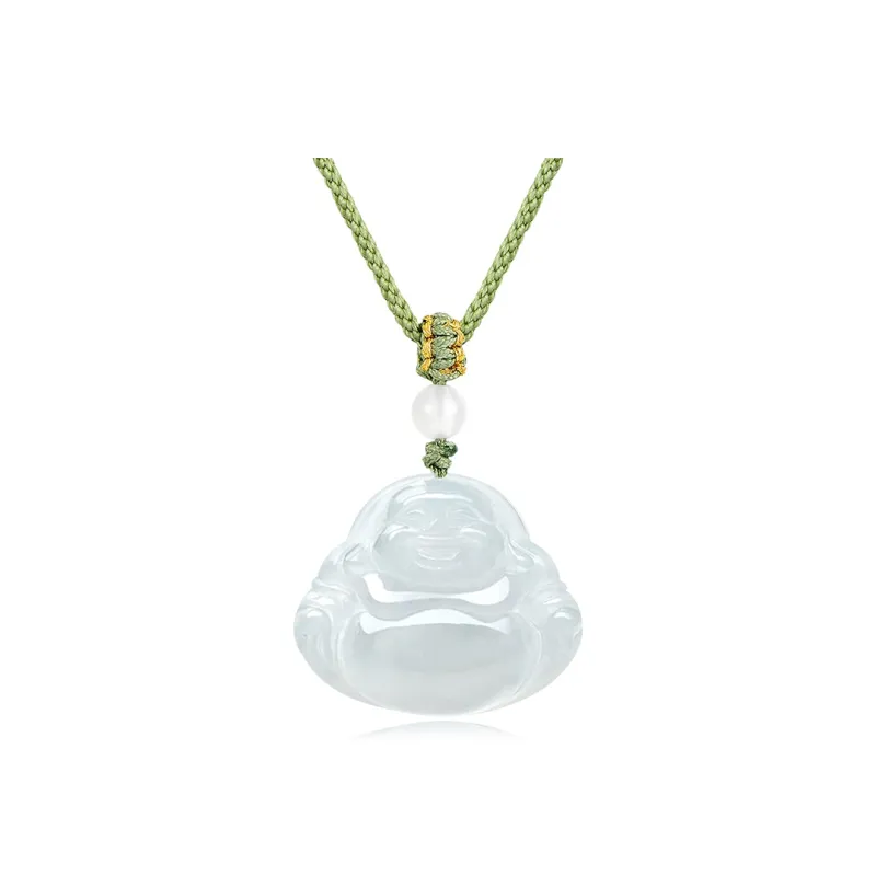 JINLIUFUJIXIANG Ice Glutinous Jadeite Necklaces Unisex-6