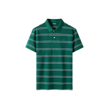 OUTDOOR PRODUCTS Polo Shirt Men's Green Quartz White Blue Multicolor Stripes