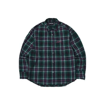 BEASTER Shirt Unisex Green Plaid