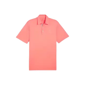 PUMA Pure Solid Men's Golf Polo Polo Shirt Men's Pink