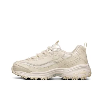 Skechers D'Lites 1.0 Low Sneaker Gs White Women's