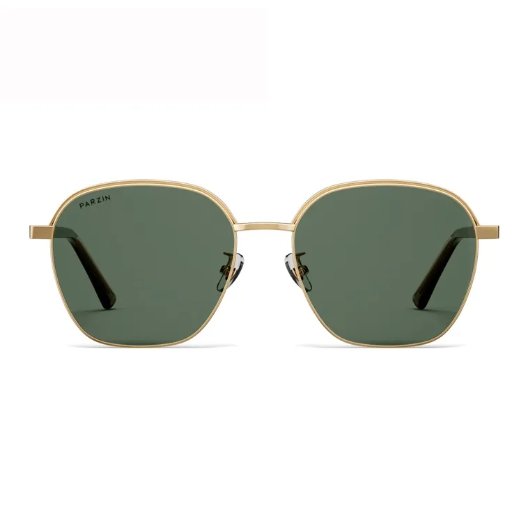 PARZIN Alloy Plate Frame Irregular Shape Sunglasses Men's-4