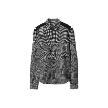 Burberry Shirt Men's Black White