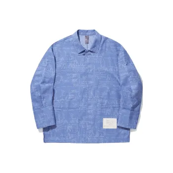 LiNing x LIXIAOLONG,LIANMINGKUAN Shirt Men's Starry Blue All Over Print