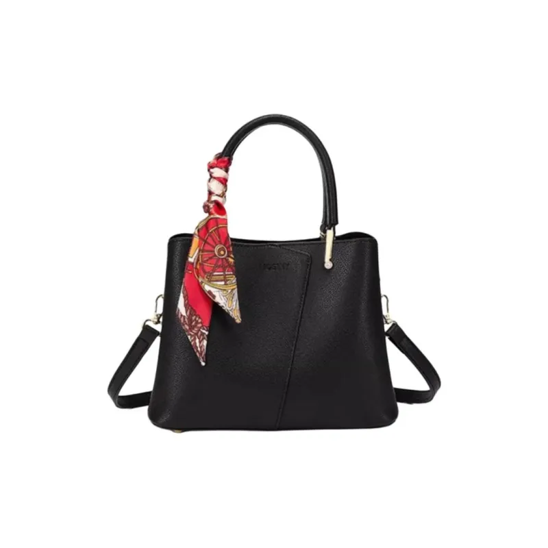 JOSINY Fabric, Synthetic Leather One Shoulder Handbag Medium Size Women's Multicolor-15
