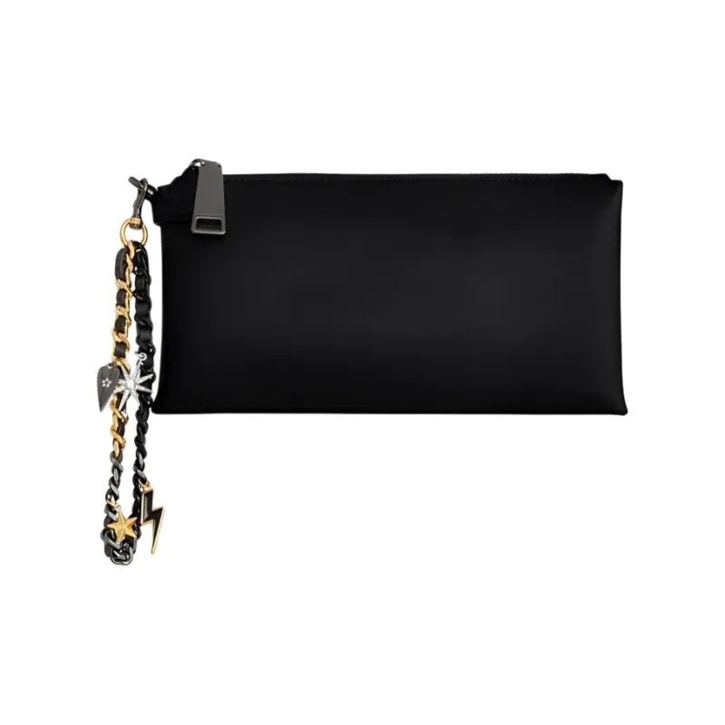 REBECCA MINKOFF Genuine Leather Clutch Women's Black-0