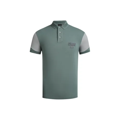 ARMANI EXCHANGEAE SS24 Polo Shirt Men's Green