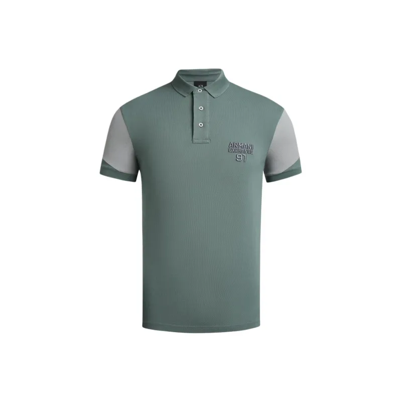 ARMANI EXCHANGEAE SS24 Polo Shirt Men's Green-0